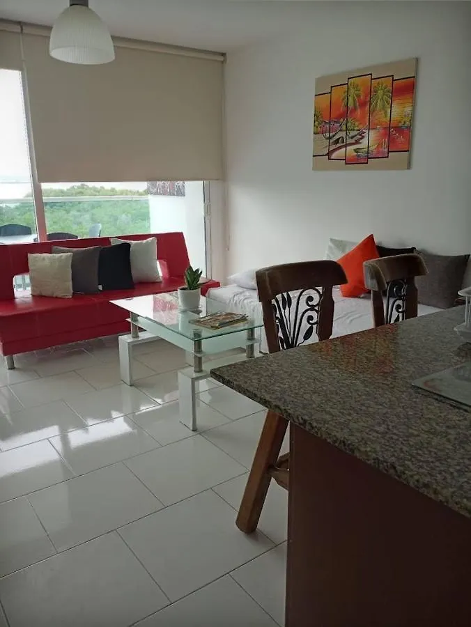 Apto Con Salida Directa A La Playa Cartagena Colombia 아파트